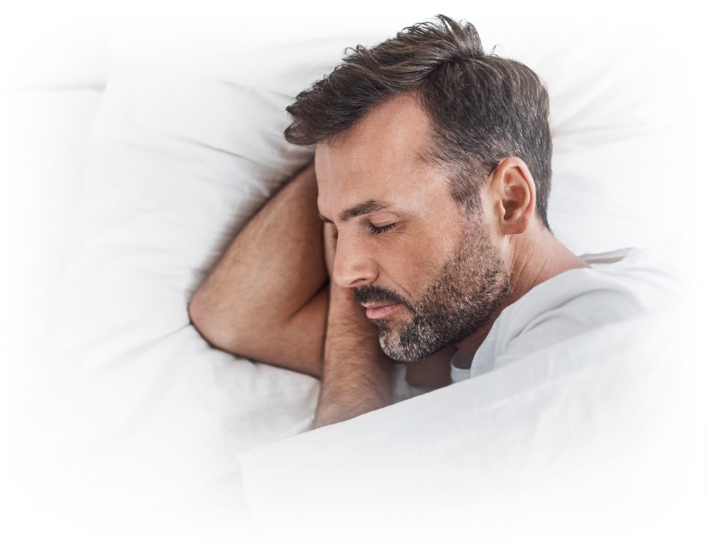 Man sleeping well after Effective Treatment For Sleep Apnea And Snoring In North Royalton, OH​