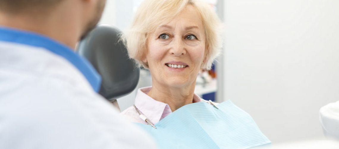 Dental Implant Patient Undergoing A Dental Implant Procedure